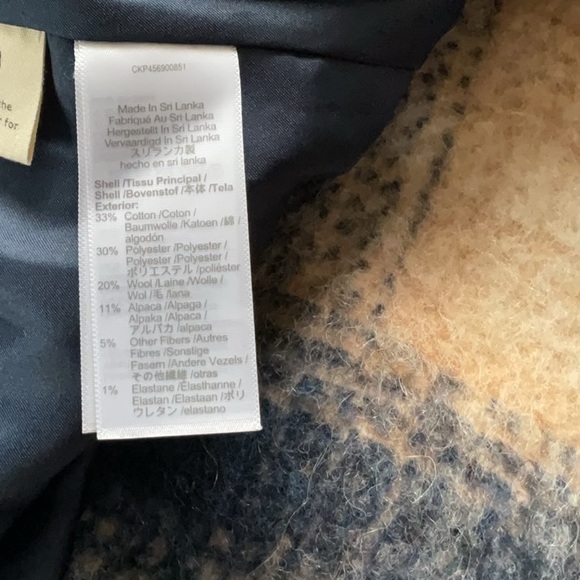 Madewell Courton Cocoon Coat in Plaid,size S - Picture 10 of 15